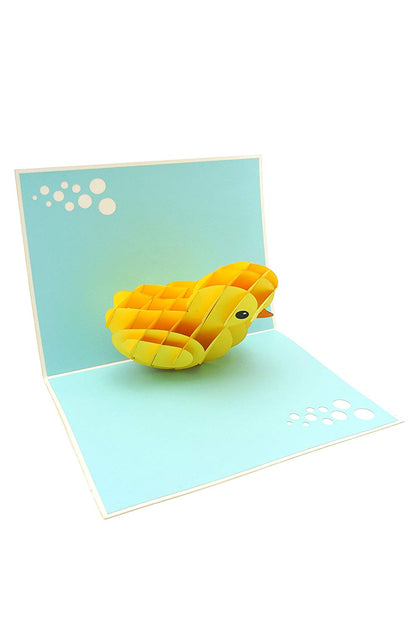 Paper Duck Pop up Card 3D Changeable Clothes Pop up Card for Birthday Card