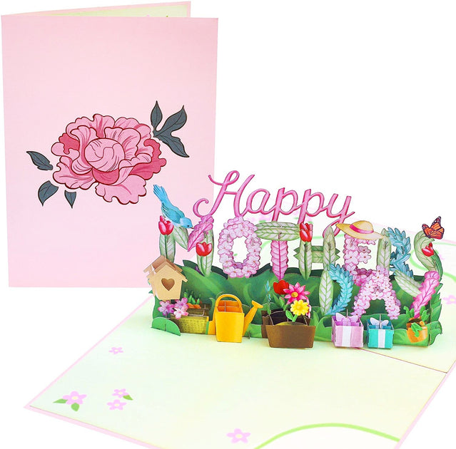 Happy Birthday Mom Pink Daisy Daisies Theme Hallmark Greeting Card