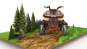 ATV Quad Bike Pop Up Card