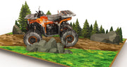 ATV Quad Bike Pop Up Card