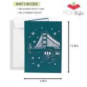 Christmas Town Center Pop Up Card