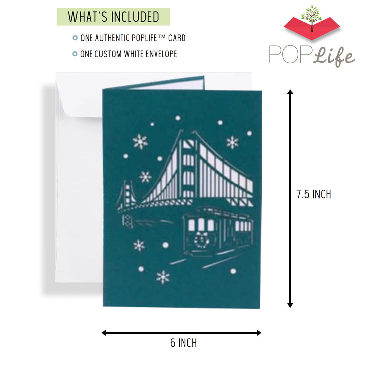 Christmas Town Center Pop Up Card