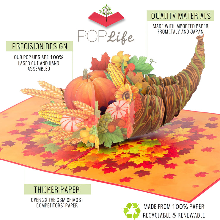 Autumn Cornucopia Pop Up Card