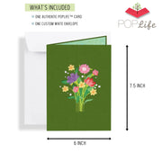 Wildflower Meadow & Mountains Pop Up Card