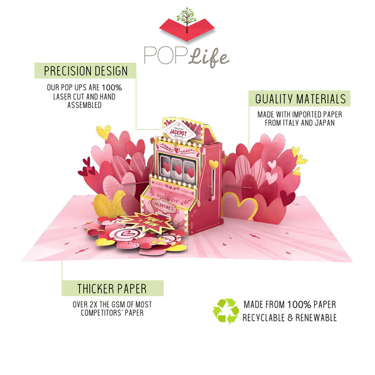 Valentine's Jackpot Pop Up Card