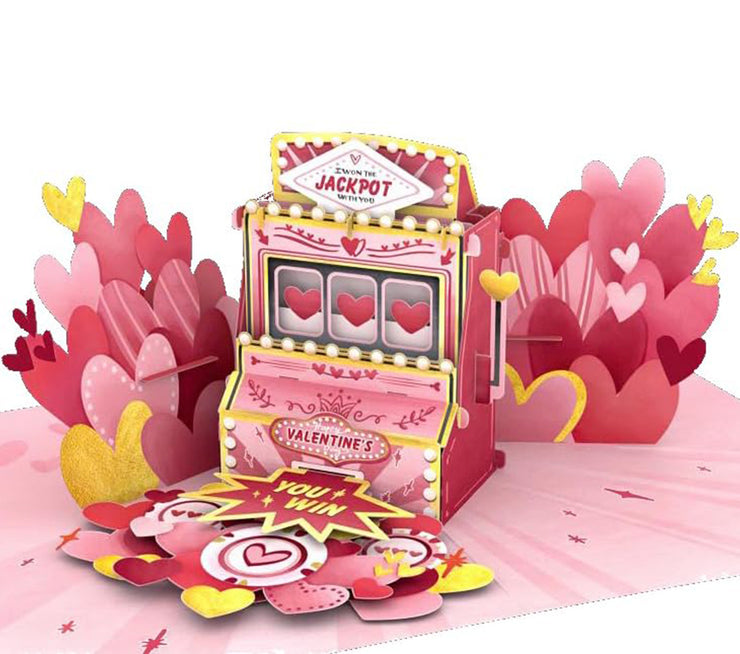 Valentine's Jackpot Pop Up Card