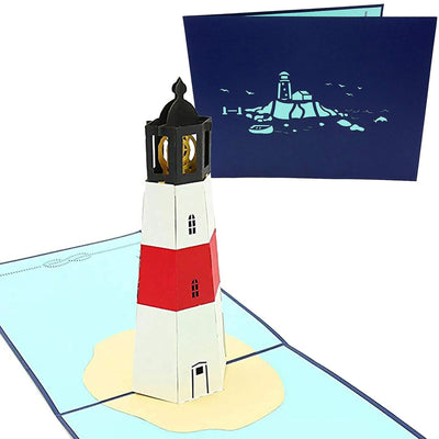 Lighthouse Island Pop Up Card