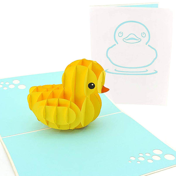 Paper Duck Pop up Card 3D Changeable Clothes Pop up Card for Birthday Card
